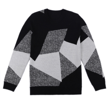 High quality custom Pure color contrast sweater Contrast sweater Autumn contrast sweater