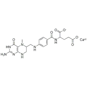 Ácido L-glutámico, N-4- (2-amino-1,4,5,6,7,8-hexahidro-5-metil-4-oxo-6-pteridinil) metilaminobenzoílo, sal de calcio (1: 1) CAS 26560-38-3