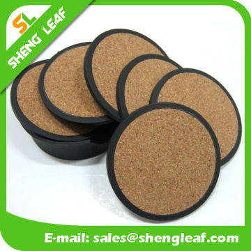 Promotional adhesive cork cup pad/ cup coaster pad custom cork coaster