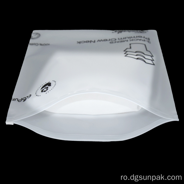 pungi de plastic reciclate personalizate cu fermoar cu logo