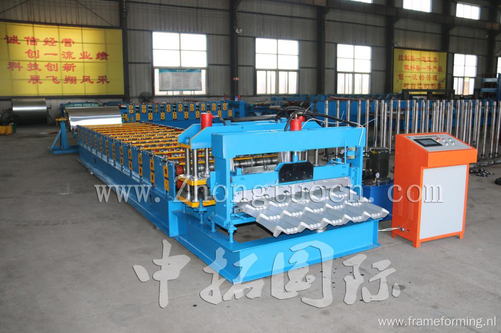 Metal Galvanized Glazed Tile Roll Forming Machine