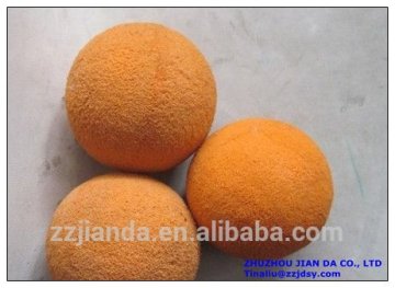 Concrete pump cleaning balls