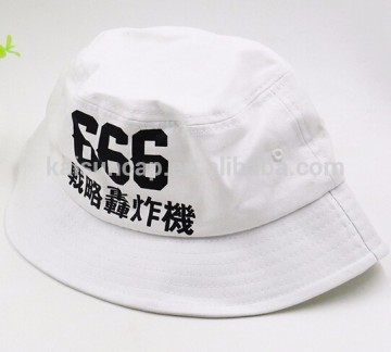 china hat manufacturer white bucket hat with print logo