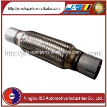 1.77``x8`` / 45mmx200mm stainless steel exhaust flexpipe with inter lock and nipple 2 cuts