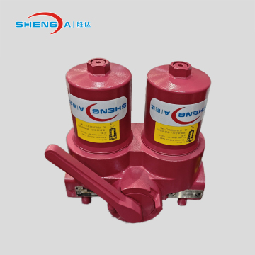 change over inline oil filter assembly