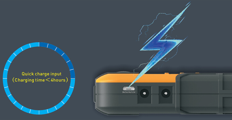 Portable lithium battery pack car jump starter booster with LCD displayer