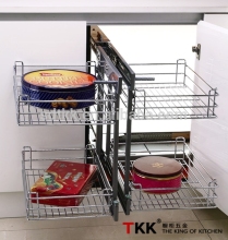 TKK full extension wire kitchen cabinet magic corner