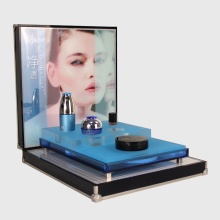 modern glass display showcase cosmetic shop counter