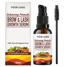 Private Brand Plant Based Natural Raw Castor Oil With Jojoba Oil Brow & Lash Growth Serum for EyeBrows & Eyelashes Growth 30 ml