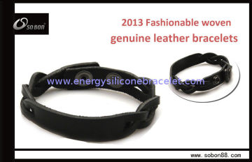 Popular Personalized Cowhide Plain Wholesale Leather Bracelets