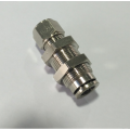 Air-Fluid Brass Compression Tube Fitting Bulkhead Union