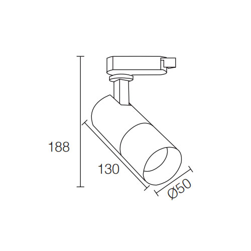 Silo 3000K 12W LED Track LightofLED Track Light