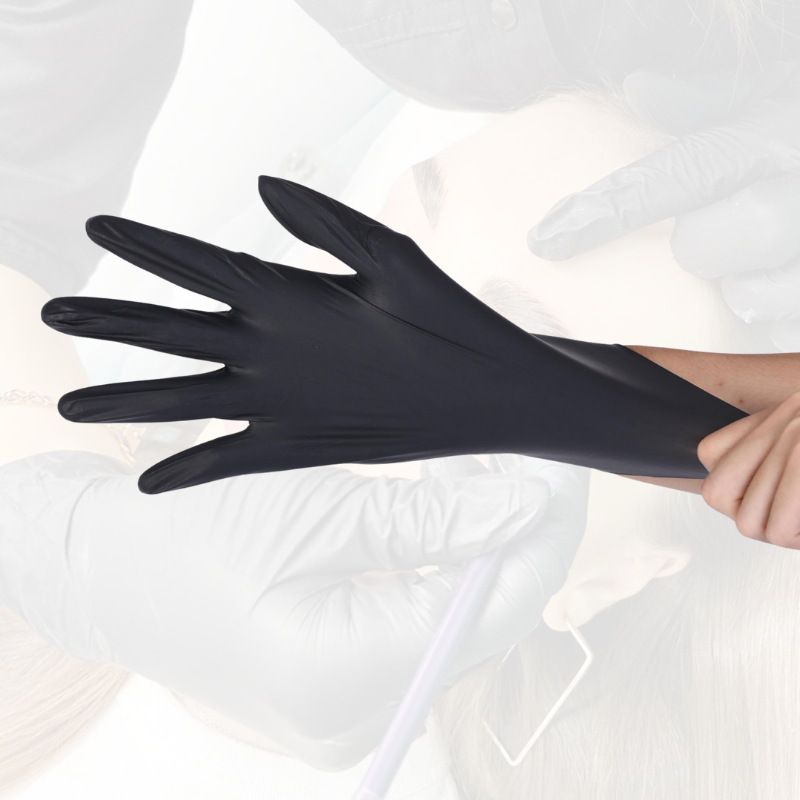 Industrielle nitrile Handschuhe schwarze Farbe