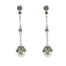Sterling Silver Pearl Stud Earrings