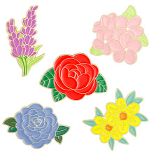 Custom Metal Crafts Flower Soft Enamel Pins - Affordable Brooch Pins & Lapel Pins