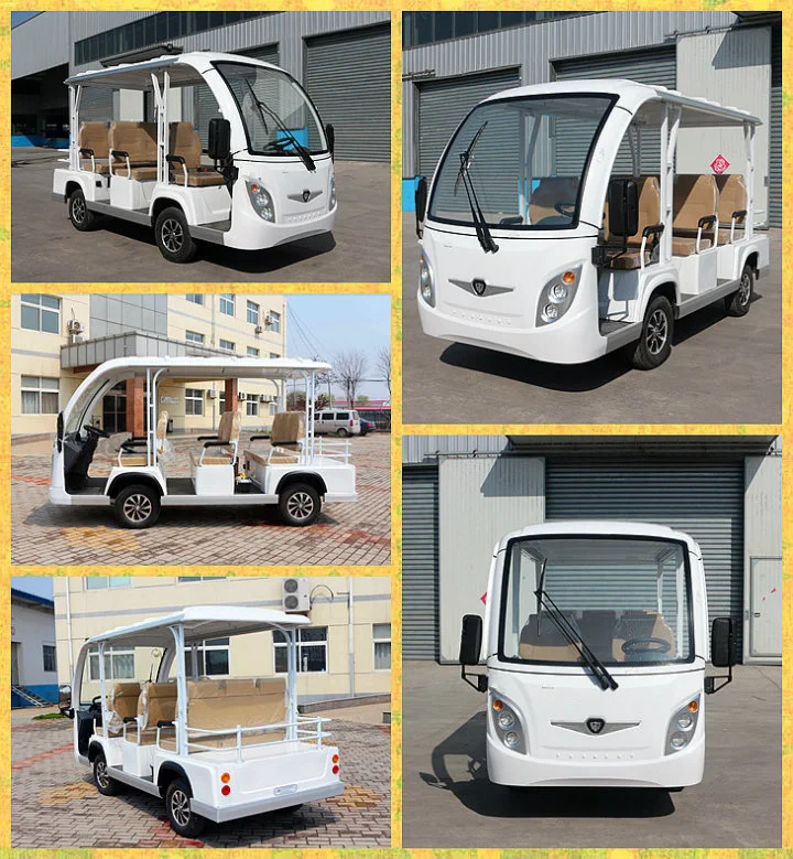 Zhongyi Utility 8 Enclosed Electric Sightseeing Bus with CE and SGS Certification