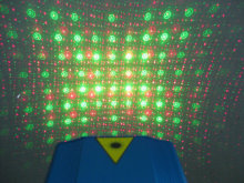 family holiday party laser lights