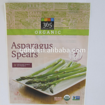 frozen vegetable packaging bag