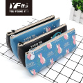 Custom cute cartoon cat PU pencil case