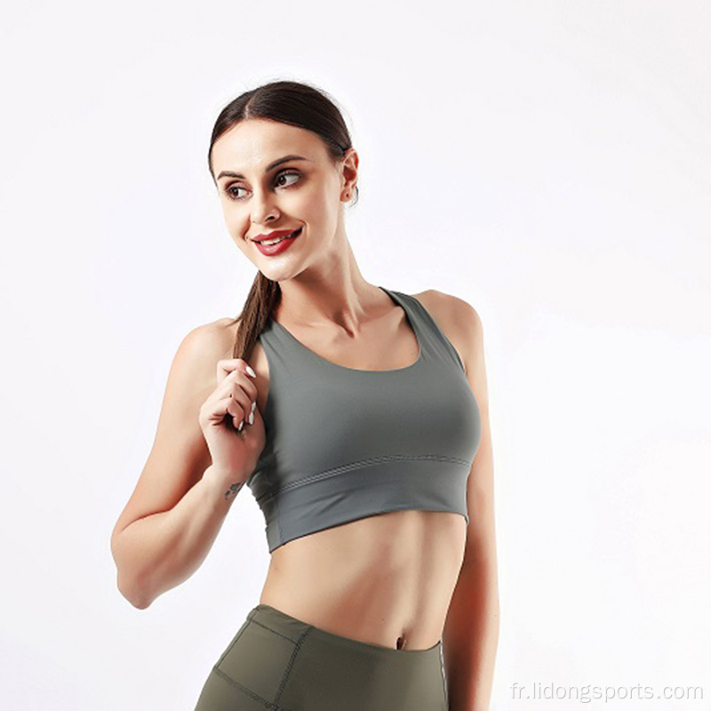 Été Chaude Vente Femmes Sans manches Yoga Vest Yoga Gilet Gilet Fitness Bra Vêtements Vêtement de yoga