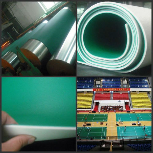 green sand pvc badminton court flooring