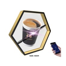 Hexagon Spin Hologram 3D Fan: Portable, Small, and Naked Eye Viewable 3D Hologram Technology in Case