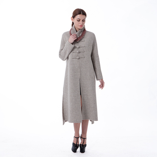 Fashion long cashmere overcoat