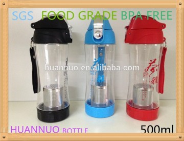 creative plastic household tea cup/plastic tea bottel600ml