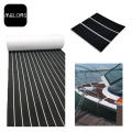 Tapis de bateau en mousse EVA pour plancher marin noir et blanc