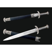 Artisan Short Sword with Ornate Handle Design