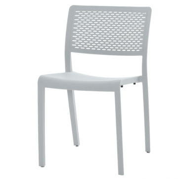 Modern PP Plastic Stacking Outdoor Garden Chair Armchair