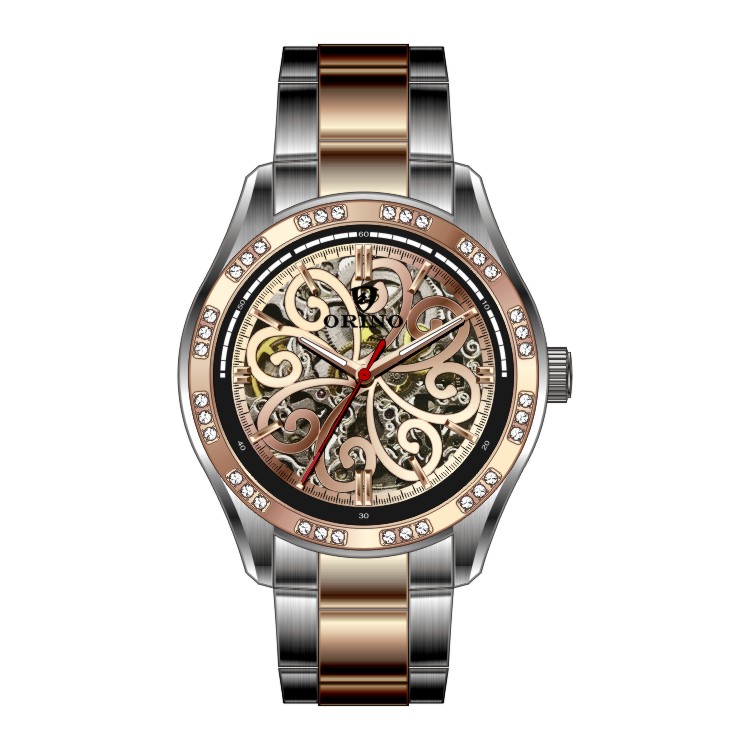 custom Lady's skeleton watch