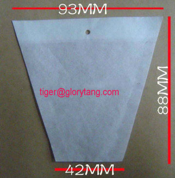 triangle low melt point poly lactic acid teabag with thread