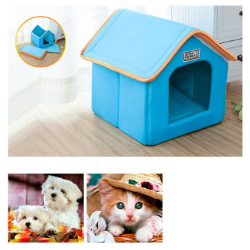 Pet items in small dog house