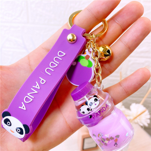 Daisy Milk Drink Liquid Keychain