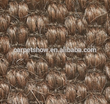 Natural colour plain wave sisal carpet/natural sisal carpet