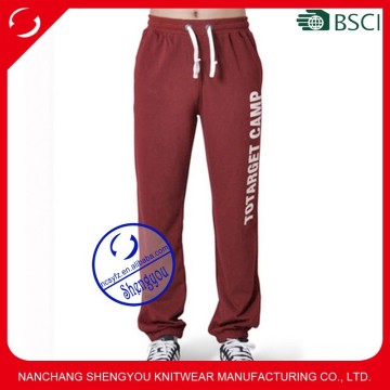 Custom wholesale 100 polyester mens printed jogger sweatpants