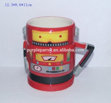 Wholesale Robot novelty ceramic coffee mugs