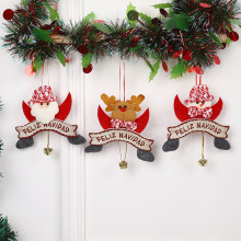 2024 Christmas Decorations: Cute Faceless Santa Claus, Fabric Doll Pendant, Cartoon Elk, and Bell Pendant