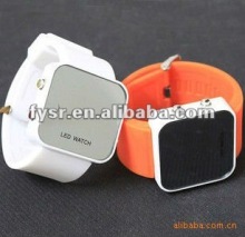 new mirror fashion silicone LED watch