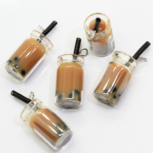 Hot Creative Unique Boba Tea Drop Earrings for Women Personality Milk Tea Drink Earring Funny Party Jewelry Girl Gift