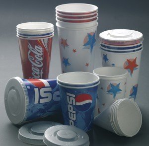 Rainbow Double PE disposable double pe paper cup for cold water