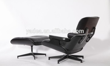 Black painted walnut wood innovative emes lounge chair replica