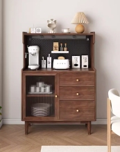 solid wood buffet cabinet