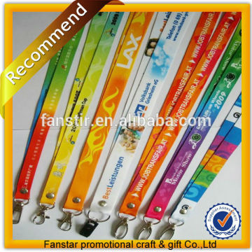 Supply all kinds of custom logo printed lanyard with bulldog clip