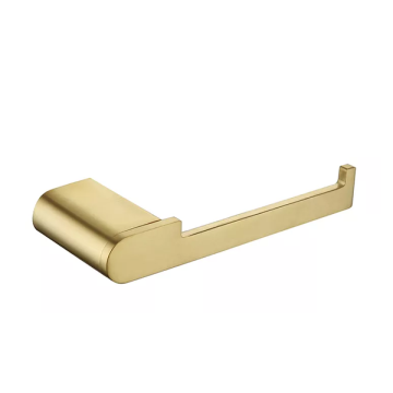 Gold Finished Copper Towel Rail Toilet Roll Holder