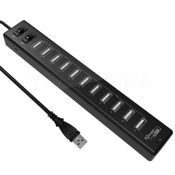 Power switch 12 port usb 2.0 hub