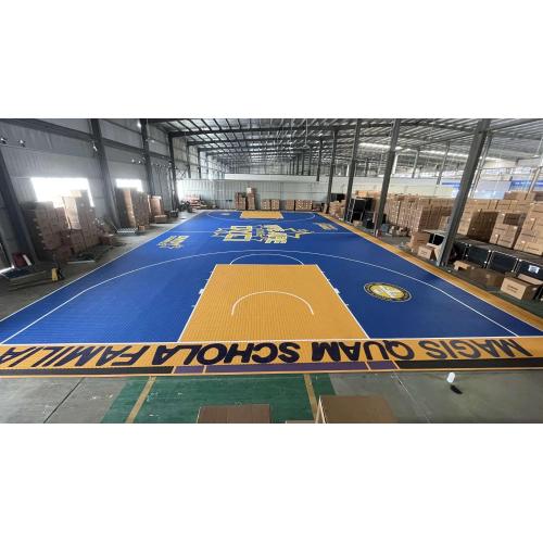 Anti-UV Sport Surface Flooring Basketball Court PP Tile