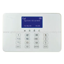 Touch keypad smart GSM SMS home security alarm system with alarm control keypad