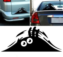 Black Cute Scary Eyes Monster Sticker for Anti-Theft Decal on Laptop, iPad, Window, Wall